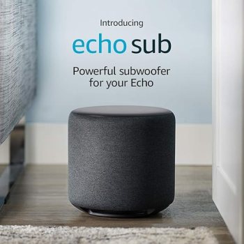 Echo Sub | Powerful subwoofer for your Echo—requires compatible Echo device and compatible music streaming service